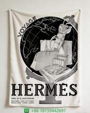 Hermes Throw Blankets